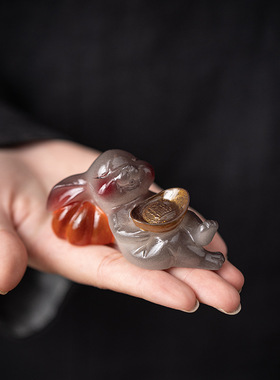 创意变色兔子茶宠摆件精品