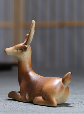 园艺配件盆景微观陶瓷动物