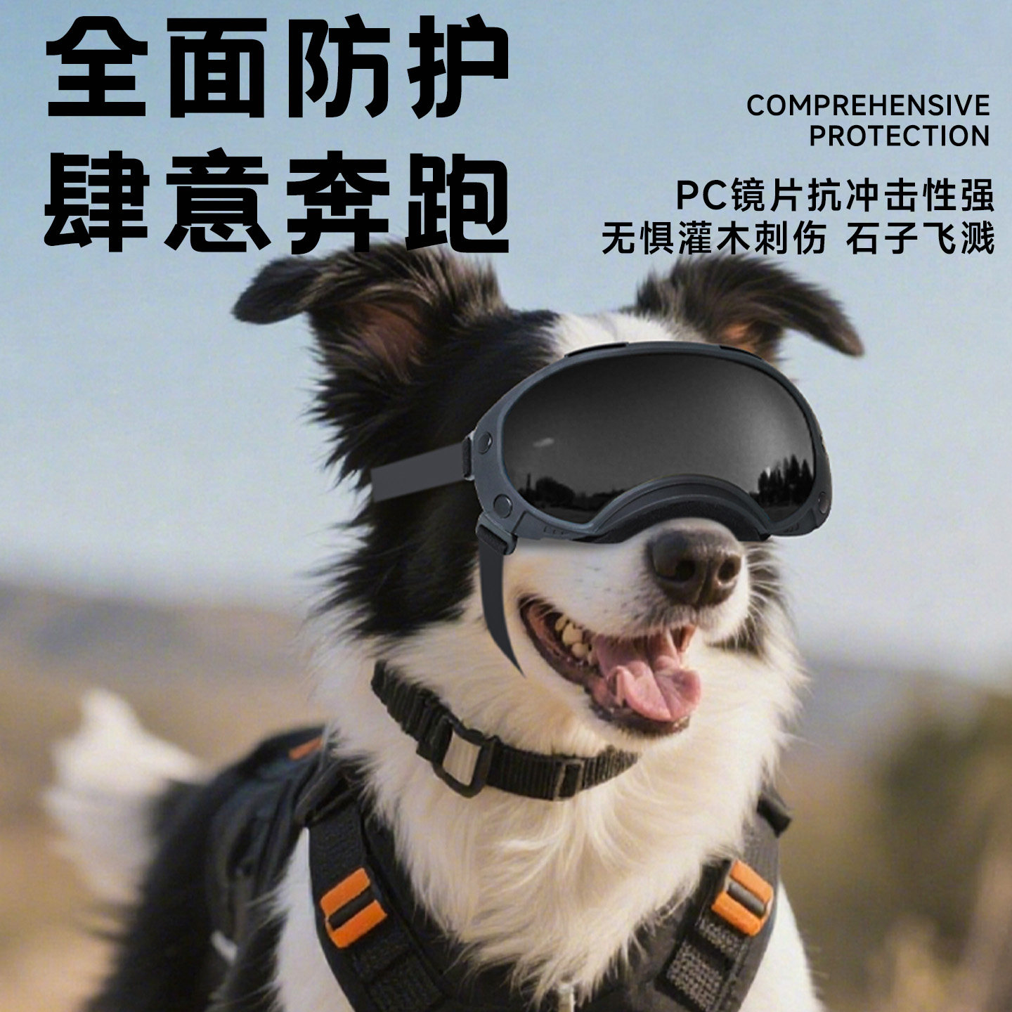 狗狗墨镜牧羊犬萨摩耶中大型犬骑行防风防紫外线宠物眼镜狗护目镜,淘宝优惠券,粉丝福利购,淘宝优惠卷