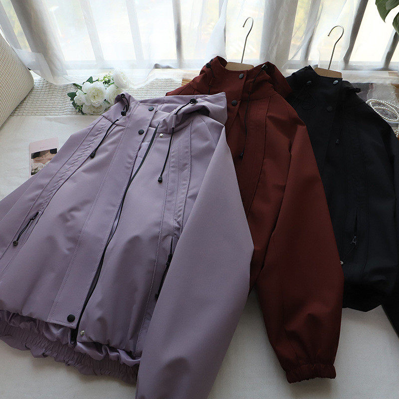 2026早春新款韩版时尚休闲宽松连帽冲锋衣夹克外套女,淘宝优惠券,粉丝福利购,淘宝优惠卷