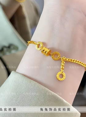 钛钢流苏小蛮腰罗马数字手链