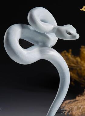 高档温雅馨铜蛇摆件十物生肖蟒二蛇可爱吉祥办公室客厅高档蝰送礼