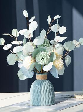 高档北面欧轻奢陶瓶瓷花酒柜摆意件乔迁新居礼品客厅创现代桌装饰