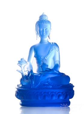 高档药师琉璃如来脂仿琉药师佛随身佛小佛像树摆件1光9璃厘米结缘