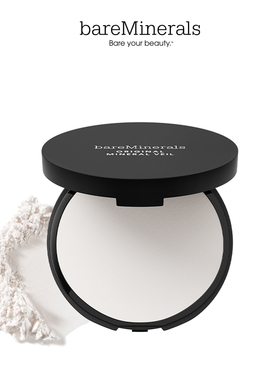 bareMinerals贝茗矿物定妆粉饼透亮遮瑕蜜粉饼控油持久遮瑕定妆