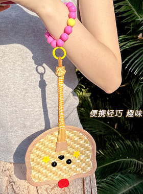 2026新款可爱手工编织小蒲扇女夏