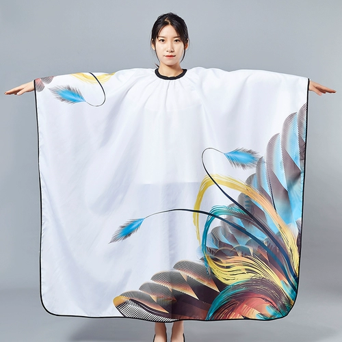 Дышащая накидка для стрижки волос, с печатью вашего логотипа