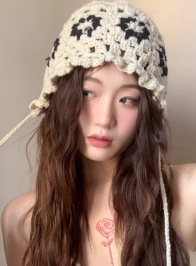 帽子LEMWIN镂空勾花女INS风