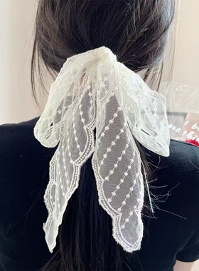 春夏百搭超仙丝巾长条束发带