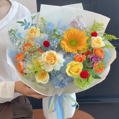 北京速递花艺园鲜花店芍药蝴蝶兰玫瑰送爱人送妈妈母亲节花束 - 图1