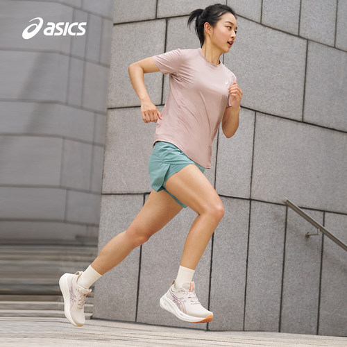 ASICS亚瑟士跑鞋女GEL-NIMBUS 26缓震回弹透气运动鞋1012B601 - 图1