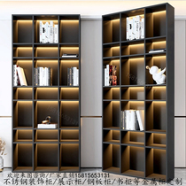 Stainless steel decoration display case Wine Cabinet Custom Metal Steel Sheet Cabinet Bookcase Sitting Room TV Cabinet Red Wine Rack