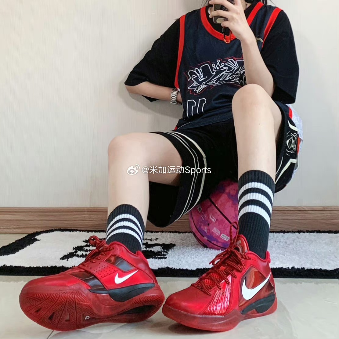 耐克Nike Zoom KD3 杜兰特3 全明星红 实战篮球鞋男子 DV0835-600 - 图0