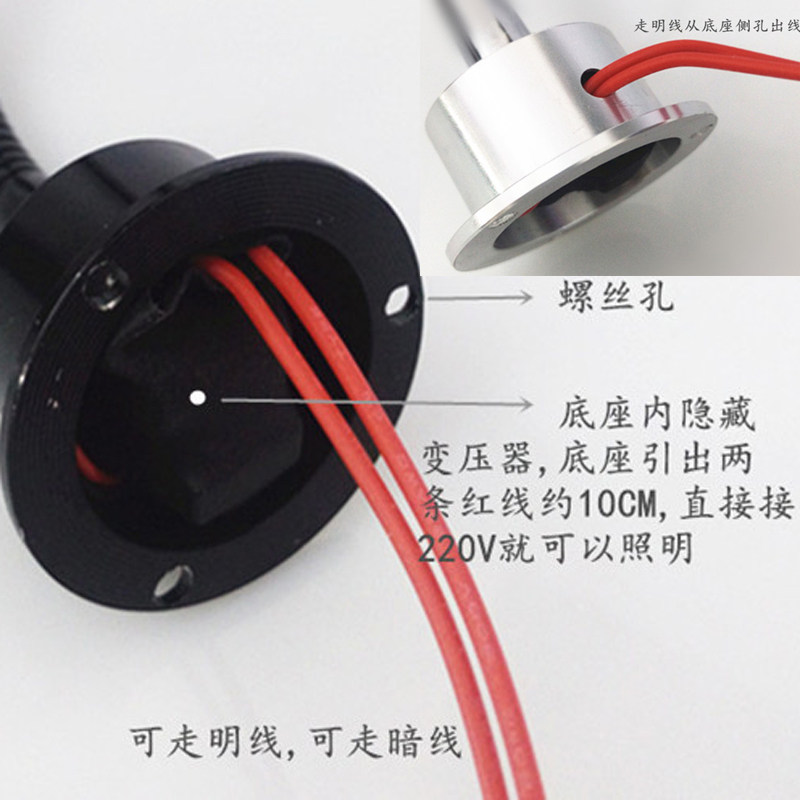 led明装软管1W3W射灯弯管照画灯珠宝柜台小射灯首饰展示背景墙灯_虎窝淘