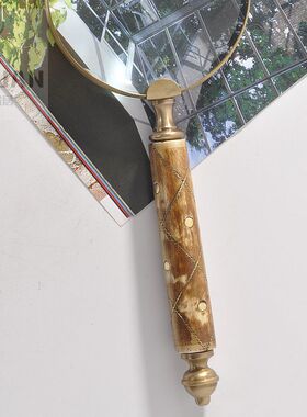 印度进口复古怀旧黄铜高清手持