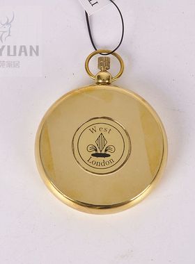 黄铜指南针户外罗盘书房摆件进口