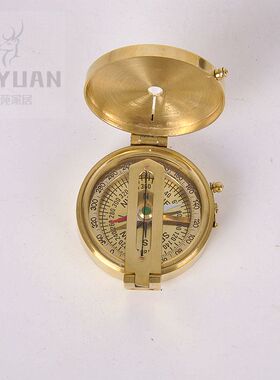 黄铜复古怀旧加勒比海盗风水罗盘