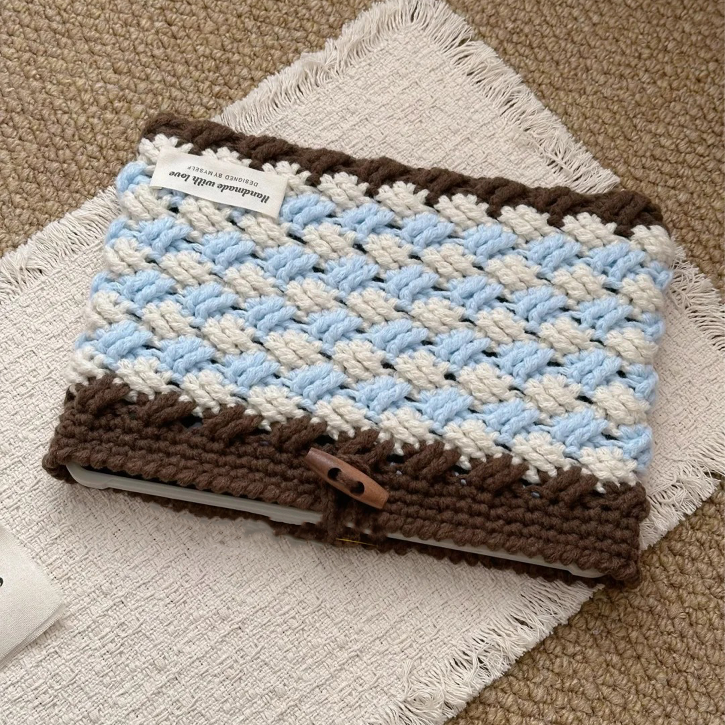 海盐拿铁iPad耳机收纳包手工钩织实用创意送朋友礼物DIY材料包,淘宝优惠券,粉丝福利购,淘宝优惠卷