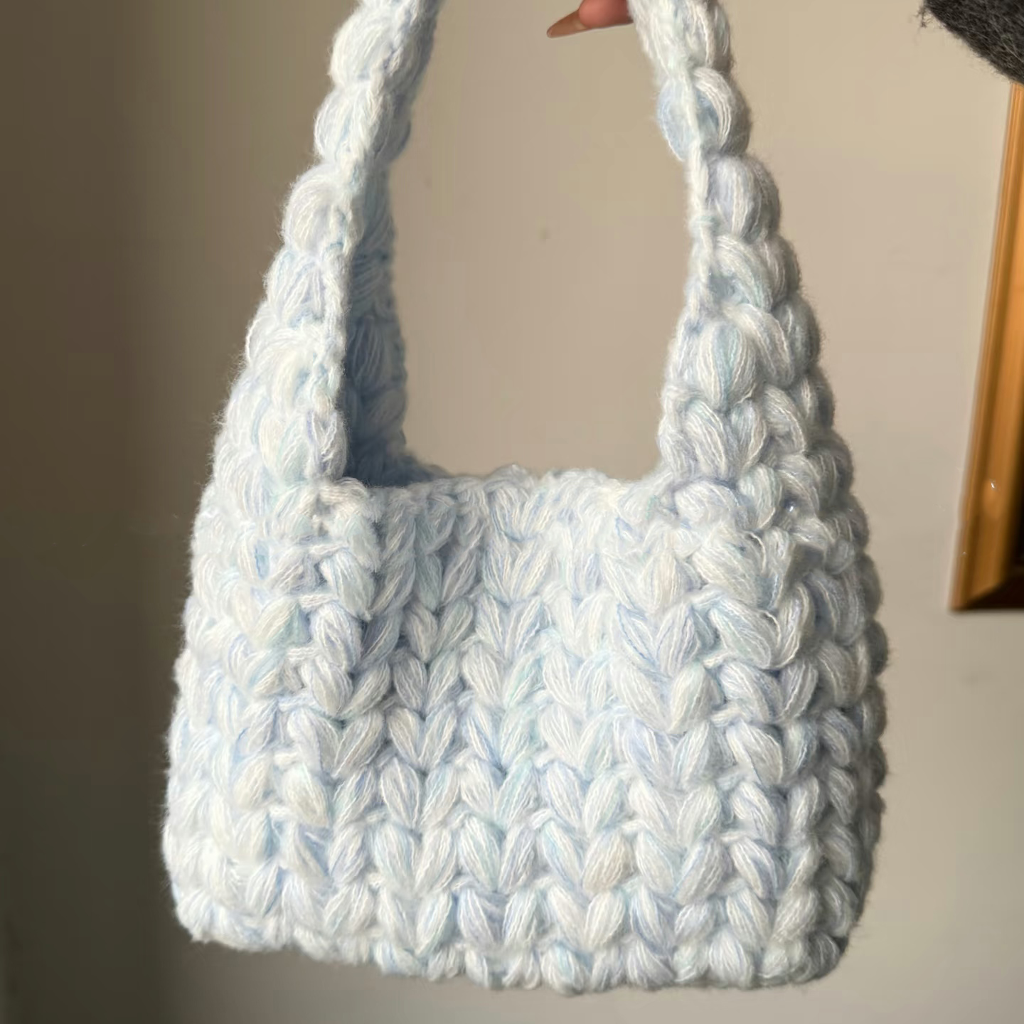 海盐奶霜麦穗手工钩织小清新挎包百搭精致送朋友DIY材料包,淘宝优惠券,粉丝福利购,淘宝优惠卷