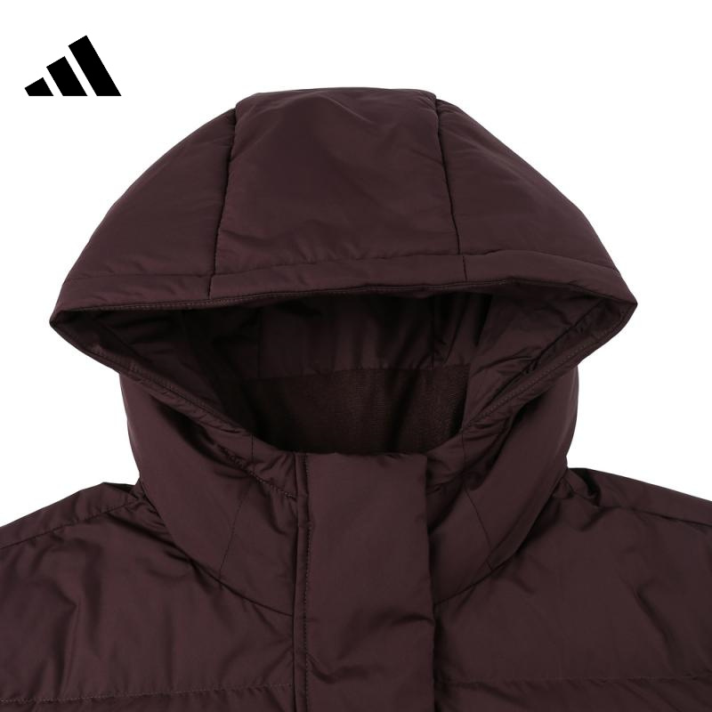 adidas阿迪达斯女子W PUFF L DOWN运动羽绒服-长JV6198 - 图1