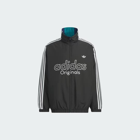 adidas阿迪达斯三叶草男子运动休闲双面穿立领棉服外套KS5954