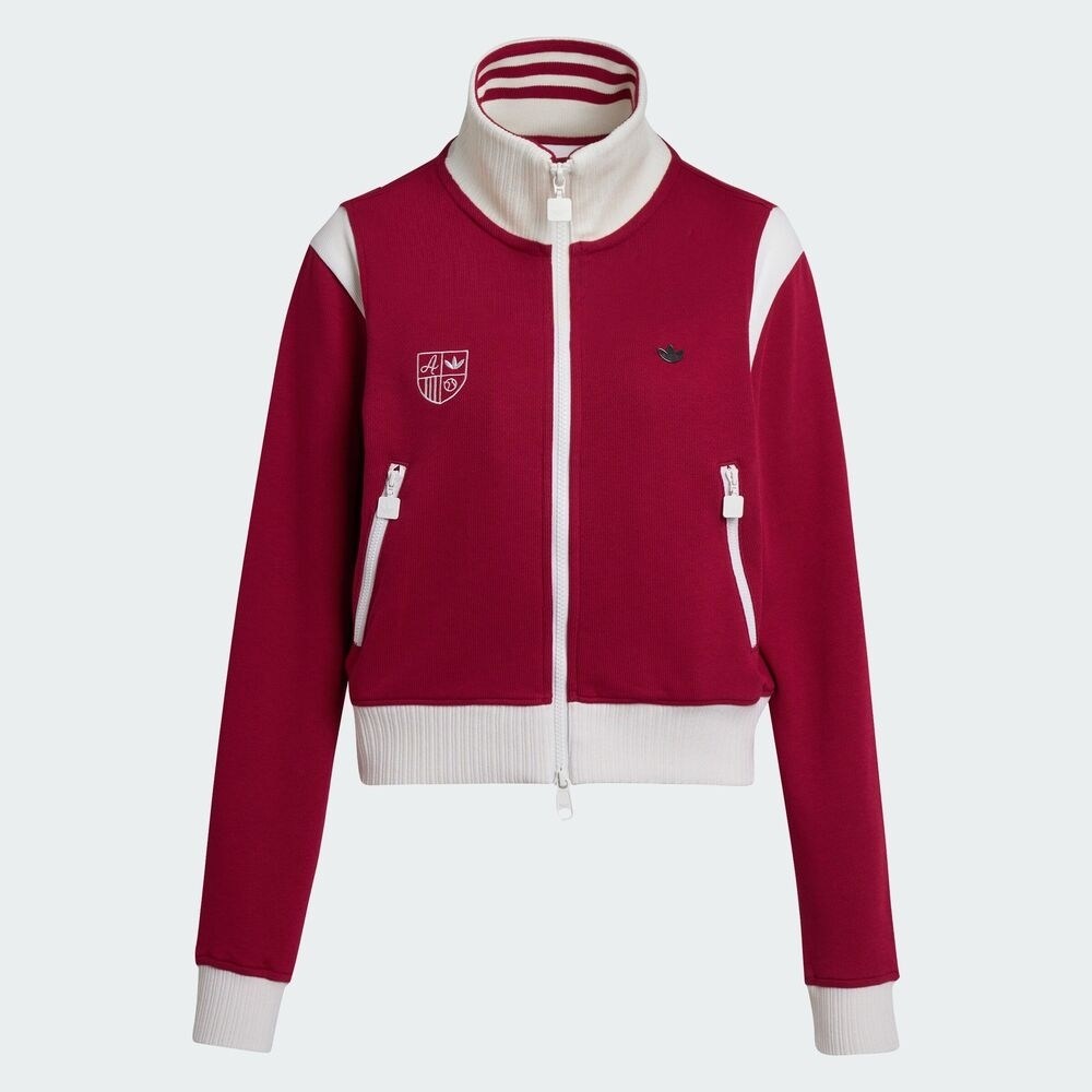 adidas阿迪达斯三叶草女子复古拼色运动休闲立领夹克外套KG8221,淘宝优惠券,粉丝福利购,淘宝优惠卷