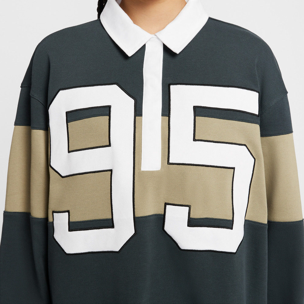 NIKE耐克女子运动训练休闲POLO衫长袖T恤HV4034-390,淘宝优惠券,粉丝福利购,淘宝优惠卷