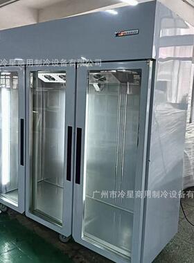双大门变频展示冰柜商用不锈钢风冷冷藏保鲜冰箱饺子冷冻展示柜