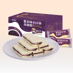 香当当 紫米面包整箱