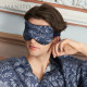 Manitou New Tropical tree shadow men's mulberry silk eye mask printed skin-friendly eye mask
