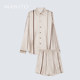 Manito mulberry silk hand-painted line pajamas set