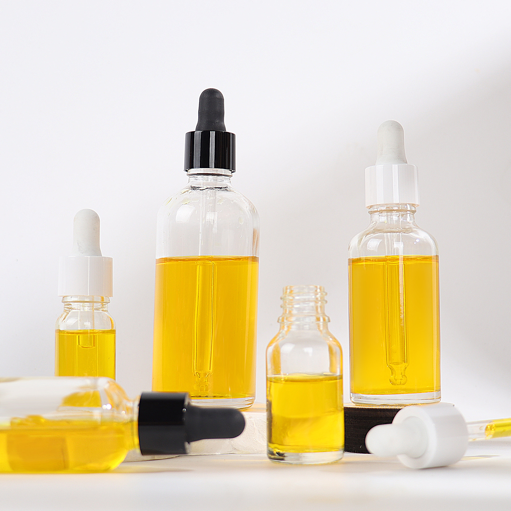 HOPECK透明药玻玻璃亮面黑白胶帽滴管18牙10/15/100ml美容精油瓶,淘宝优惠券,粉丝福利购,淘宝优惠卷