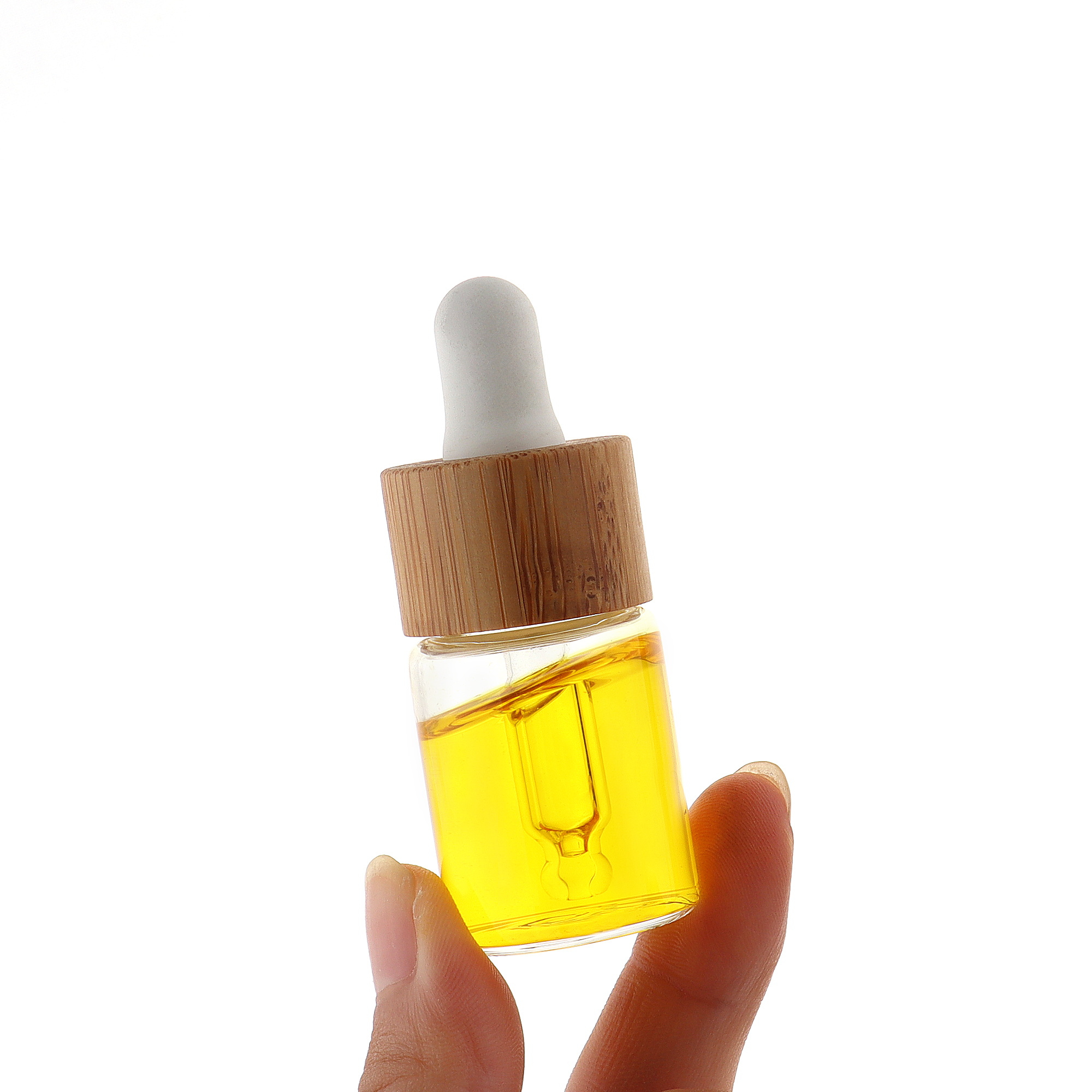 HOPECK竹木胶帽滴管盖透管制玻璃瓶20牙10-30ml精油分装瓶精油瓶 - 图3