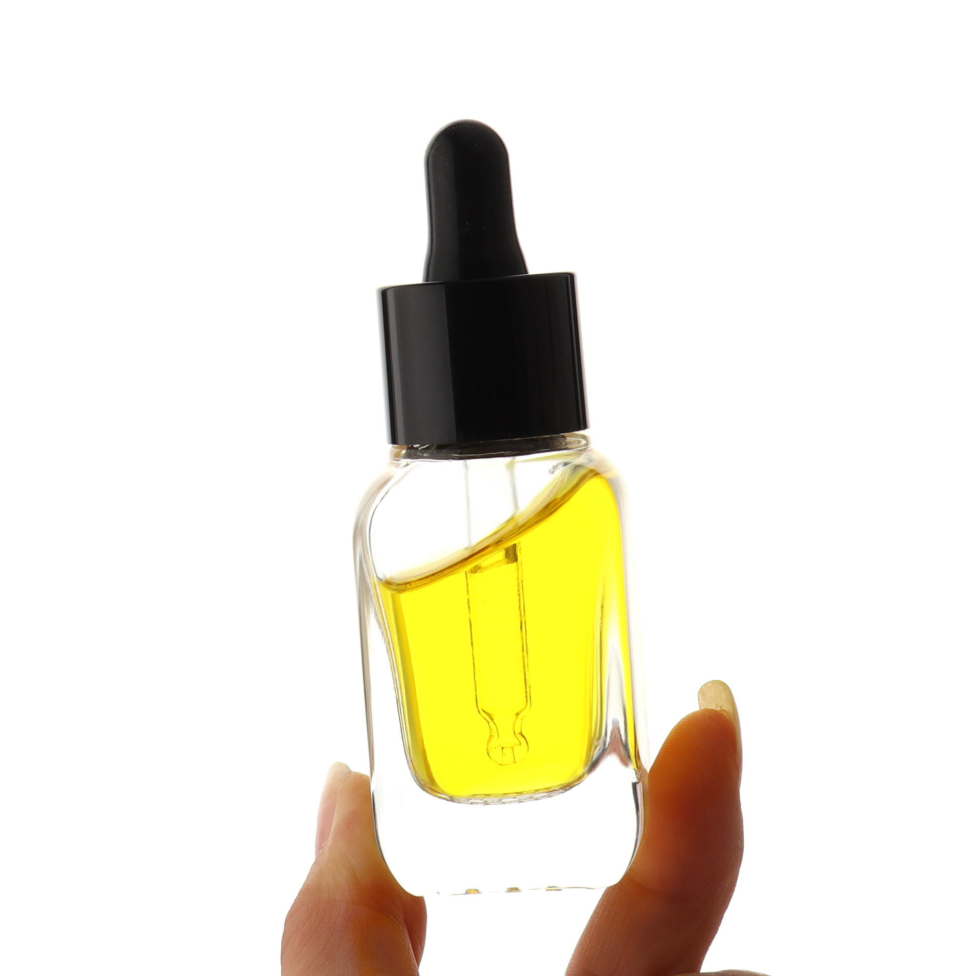 HOPECK黑白胶帽双层滴管透明模制玻璃瓶20牙20-30ml粉底液精油瓶,淘宝优惠券,粉丝福利购,淘宝优惠卷