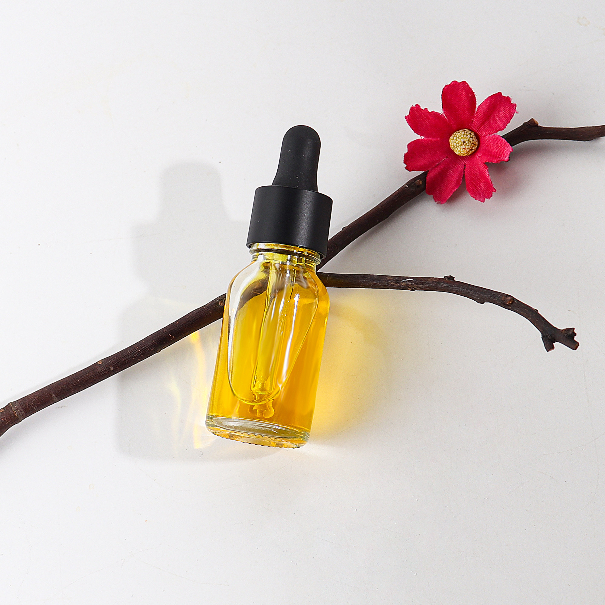 HOPECK全塑哑黑/白胶帽滴管盖药玻透明玻璃瓶18牙10-100ml精油瓶,淘宝优惠券,粉丝福利购,淘宝优惠卷