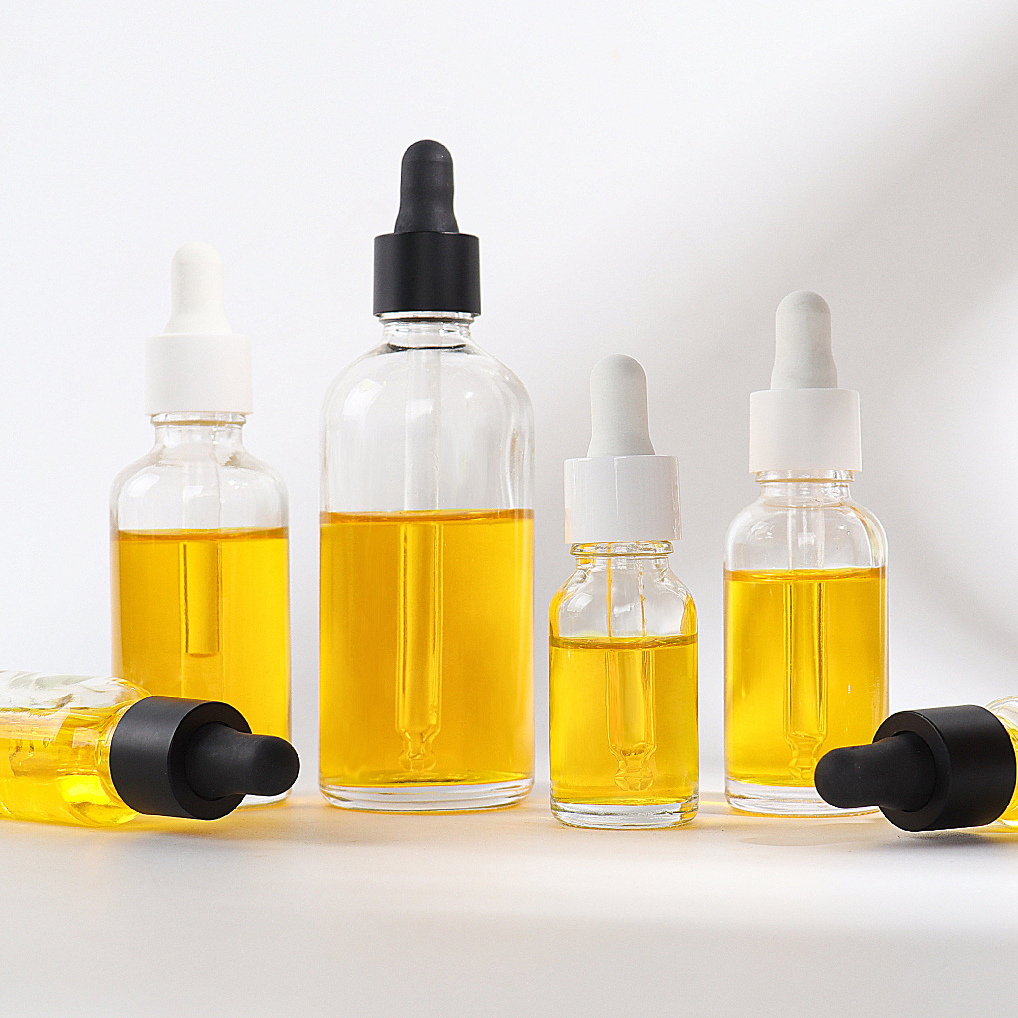 HOPECK全塑哑黑/白胶帽滴管盖药玻透明玻璃瓶18牙10-100ml精油瓶,淘宝优惠券,粉丝福利购,淘宝优惠卷