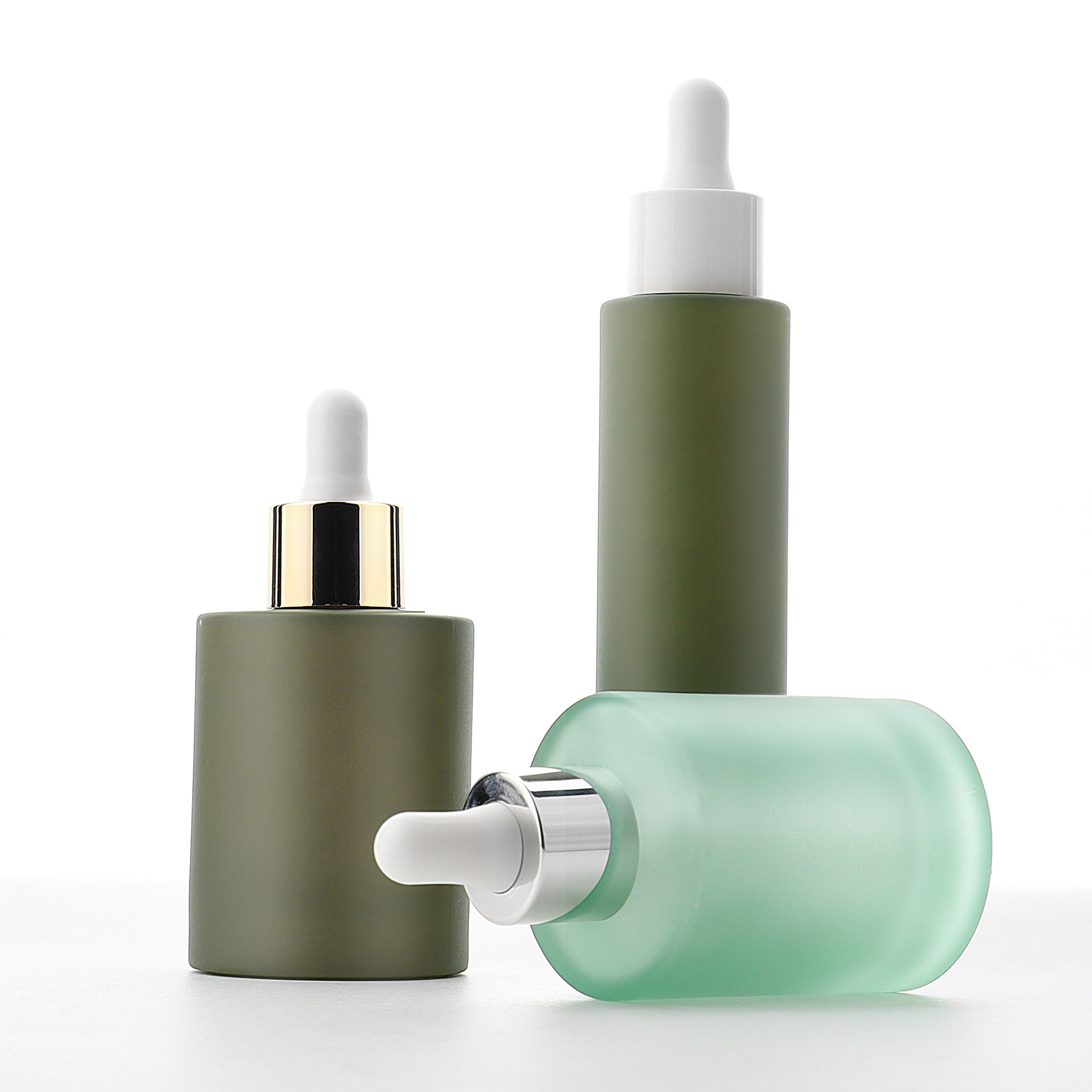 HOPECK电镀胶帽双层滴管盖喷绿透绿模制玻璃瓶18牙50-100ml精油瓶,淘宝优惠券,粉丝福利购,淘宝优惠卷