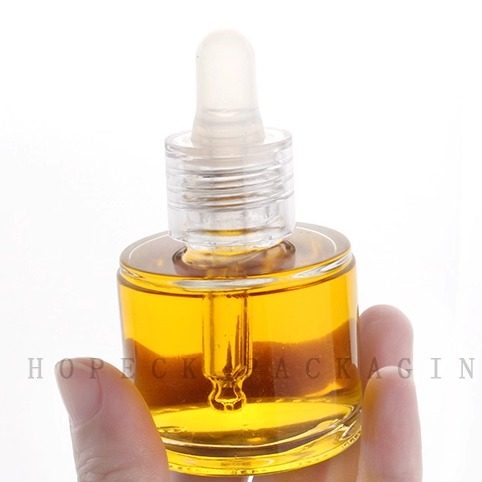 HOPECK白黑透明PETG滴管无肩套透明玻璃瓶20牙30-50ml粉底精油瓶,淘宝优惠券,粉丝福利购,淘宝优惠卷