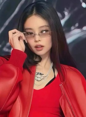 Jennie同款无框水银墨镜y2k辣妹纯欲小方框防紫外线眼镜太阳镜