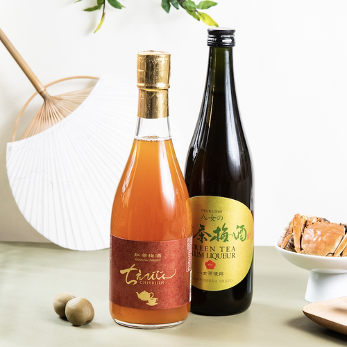 日本原装进口知惠美人红茶梅酒绿茶梅酒姊妹酒青梅酒低度甜酒果酒 - 图2