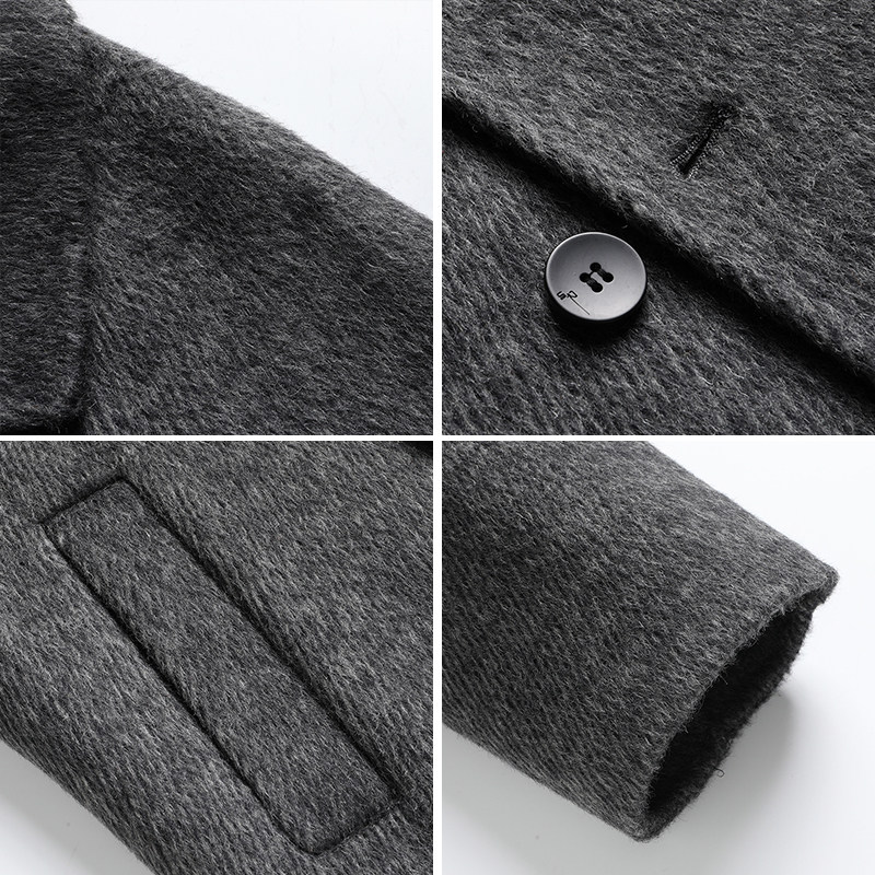 杉杉男士双面全羊毛呢大衣秋冬新款长款过膝大码呢子加厚风衣外套,淘宝优惠券,粉丝福利购,淘宝优惠卷