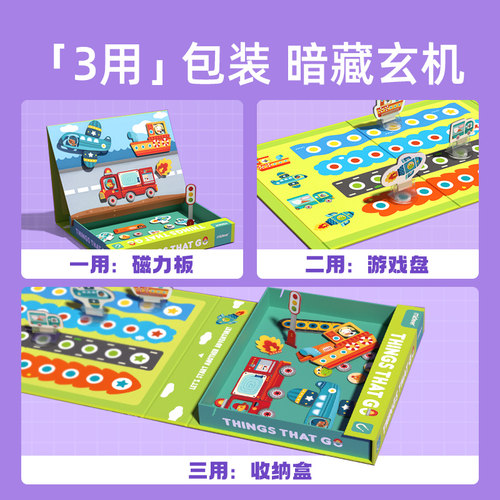 mideer弥鹿磁力拼图益智儿童玩具3到6岁以上女孩换装宝宝新年礼物 - 图2