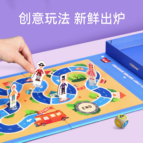 mideer弥鹿磁力拼图益智儿童玩具3到6岁以上女孩换装宝宝新年礼物 - 图1