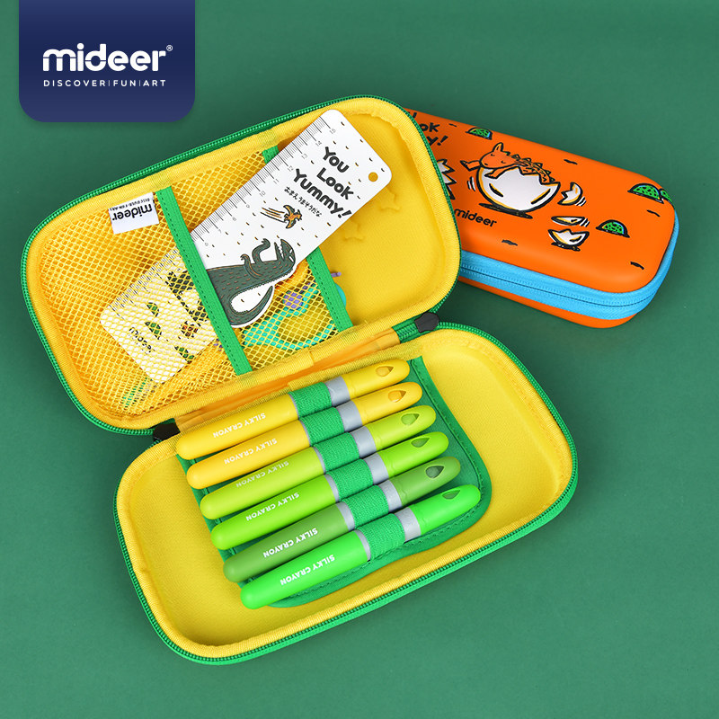 mideer弥鹿儿童文具盒恐龙女铅笔盒 mideer弥鹿笔袋
