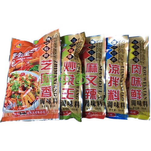 A菱知星调味料 五袋组合 任意搭配 芝麻香 炒菜料 凉拌料 肉味鲜 - 图3