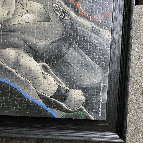 实木拼图框1000片悬浮立体相框50*70画框定制全景展示框可挂墙 - 图1