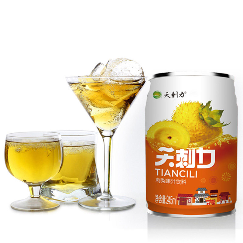 天刺力刺梨汁贵州特产刺梨果汁饮料12罐礼盒装_虎窝淘