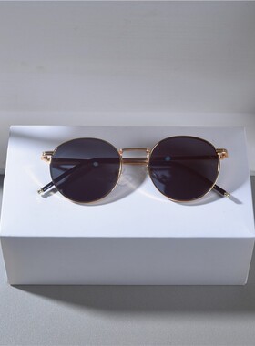 御米防紫外线椭圆形复古女司机潮