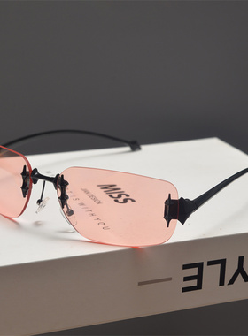 遮阳长方形复古男女星星太阳镜