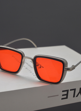 赛博朋克未来科技感方框太阳眼镜